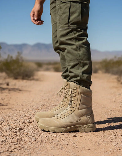 Botas Ultra Ligeras Militares Policiaca Swat Kaki Negra Gris