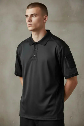 Playera Polo Táctica Manga Corta Ligera Sport Porta Parche