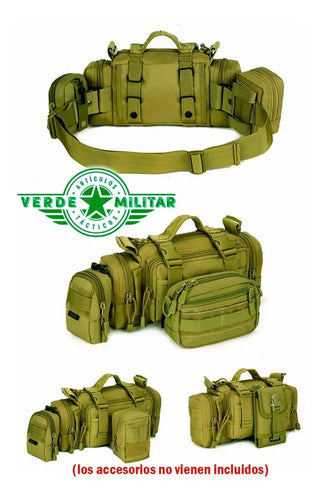Mochila Táctica Militar Multiformas Maletín Cangurera Bolsa Pouch Molle Cartera De Viaje E