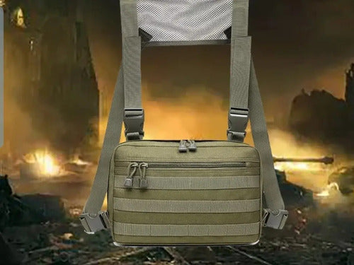 Mochila Táctica Militar Pechera Cruzada De Hombro Bolsa De Viaje Deportiva Trabajo Camping