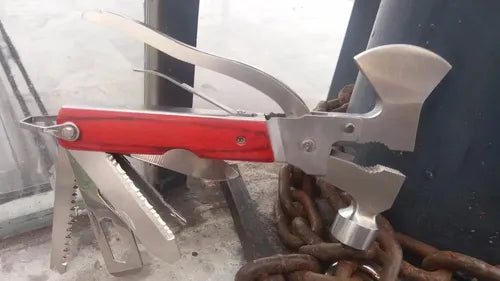 Multi Herramientas Navaja Multiusos Martillo Hacha Pinzas Para Trabajo Moto Bici Hogar Eme