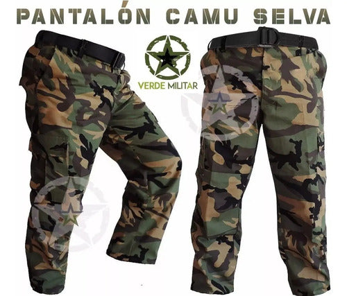Pantalones Militares Camuflajeados Gotcha Airsoft Uso Rudo
