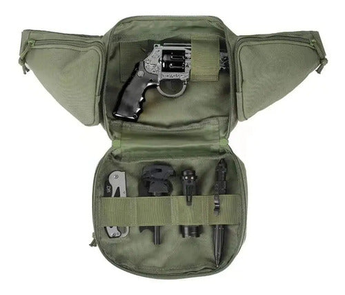 Cangurera Tactica Militar Viaje Excursión Correr Cartera Run Bici Moto Campamento Excursio