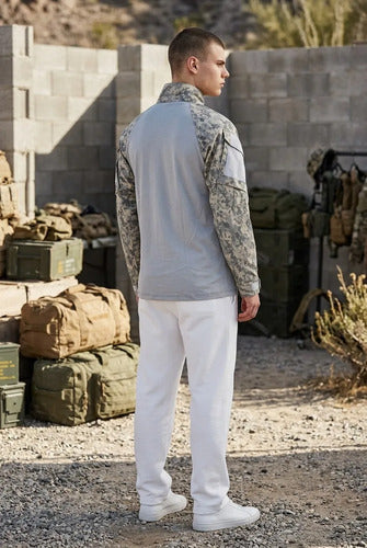 Playera Camisa Táctica Rápida Militar D Combate Camuflaje Pixel Gotcha Airsoft Deportiva P