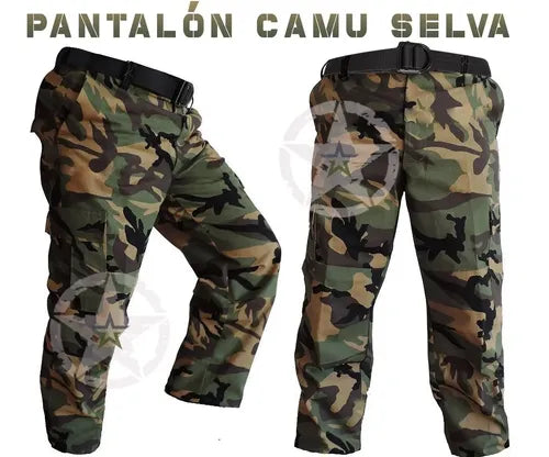 Pantalon Tactico Militar Bolsas De Cargo Camuflaje Gotcha Combate Uniforme Guardias Seguri
