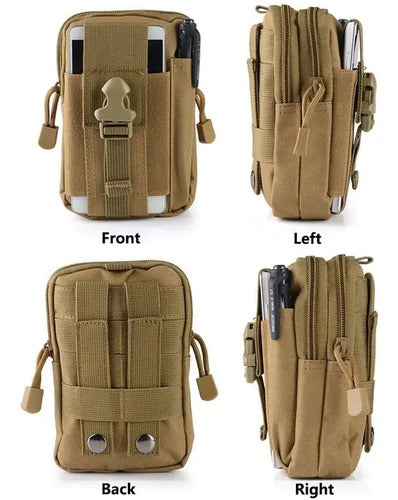Funda Táctica Militar Bolsa Cartera Botiquín Accesorio Molle Cinturón Mochila Chaleco Port