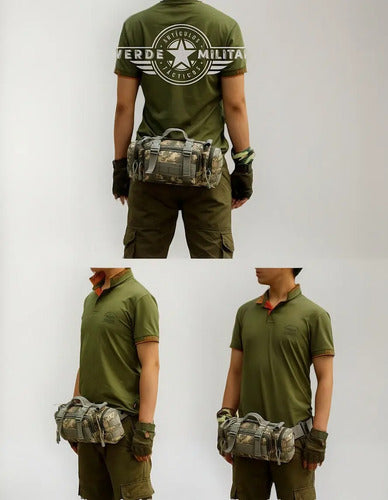 Mochila Táctica Militar Multiformas Maletín Cangurera Bolsa Pouch Molle Cartera De Viaje E