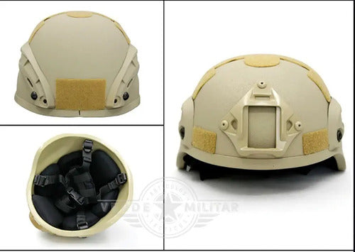 Casco Militar Táctico Policia Gotcha Paintball Airsoft Moto
