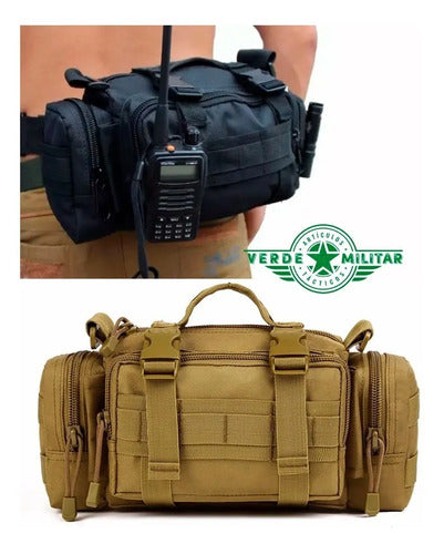 Mochila Táctica Militar Multiformas Maletín Cangurera Bolsa Pouch Molle Cartera De Viaje E