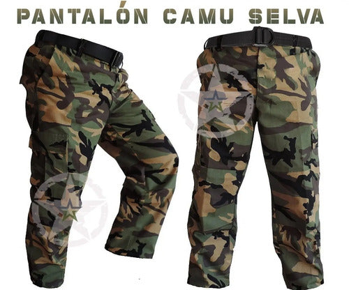 Pantalon Tactico Militar Bolsas De Cargo Camuflaje Gotcha Combate Uniforme Guardias Seguri