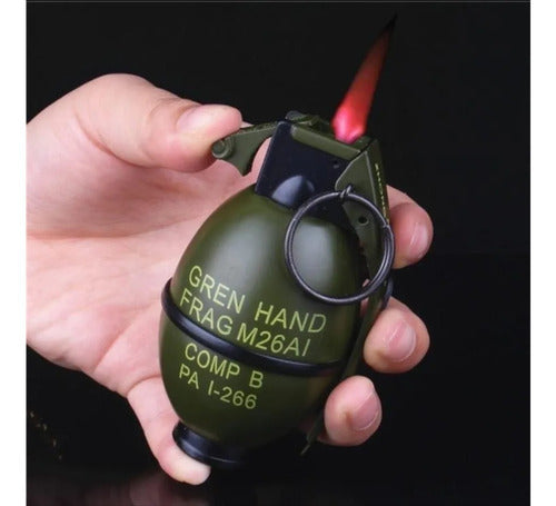 Encendedor De Metal Creativo Militar, Mechero Y Llavero