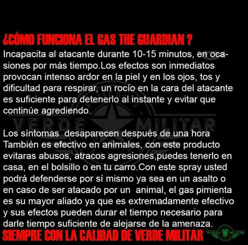 Gas Pimienta Lacrimogeno Defensa Personal Spray 135 Gramos