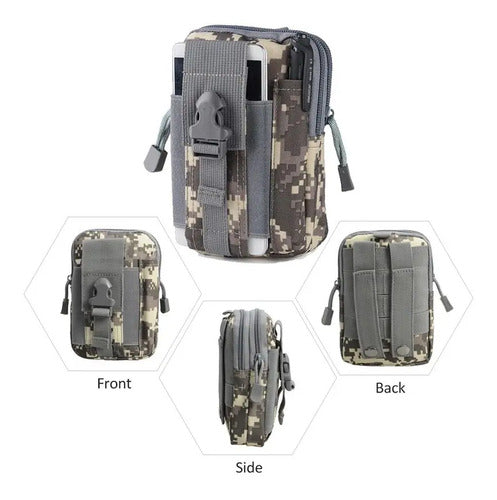 Funda Táctica Militar Bolsa Cartera Botiquín Accesorio Molle Cinturón Mochila Chaleco Port