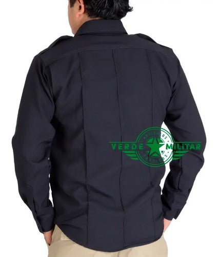 Camisa Camisola Manga Larga Bolsa Oculta Con Cierre Uniforme