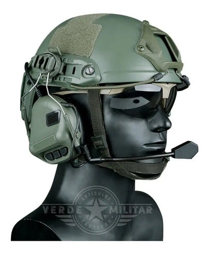 Casco Tactico Militar De Riel Operaciones Especiales Rescate