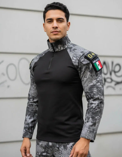 Playera Camisa Táctica Rápida Militar De Combate Camuflaje Gotcha Airsoft Deportiva Porta