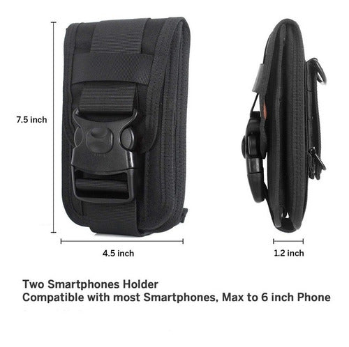 Funda Táctica Porta Celular Cartera Molle Tarjetero Viaje