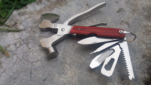 Multi Herramientas Navaja Multiusos Martillo Hacha Pinzas Para Trabajo Moto Bici Hogar Eme