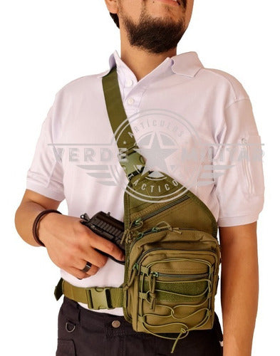 Mochila Tactica Cruzada Mariconera Pechera Bolsa Oculta Arma