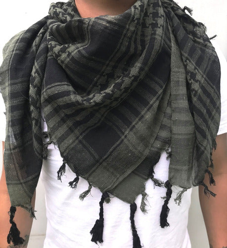 Shemagh Turbante Palestina Árabe Bufanda Militar 100% Algodón Protección Solar Velo Deportivo Moderno Gotcha Airsoft