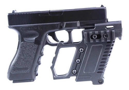 Empuñadura Portacargador Riel Montura Arma Pistola Glock