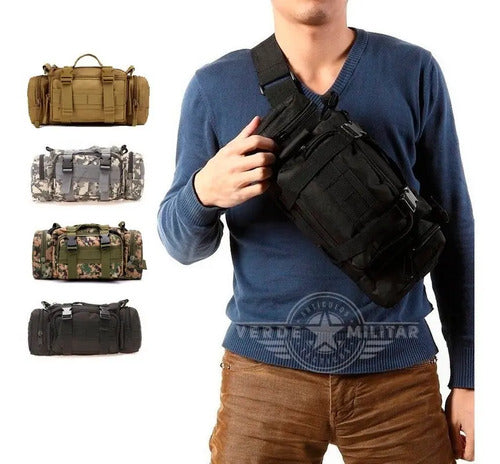 Mochila Táctica Militar Multiformas Maletín Cangurera Bolsa Pouch Molle Cartera De Viaje E