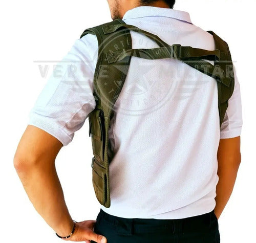 Mochila Táctica Cruzada Pushpack Mariconera Pechera Ligera Antirobo Bolsa Rápida De Viaje