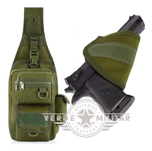 Mochila Pechera Mariconera Maletín Lonchera Bolsa Táctica Cruzada Molle Multiformas De Viaje Trabajo Porta Arma Cartera