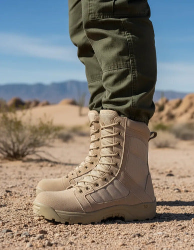 Botas Ultra Ligeras Militares Policiaca Swat Kaki Negra Gris