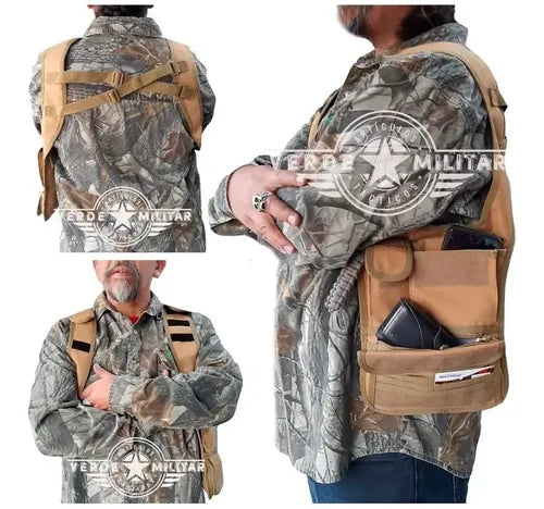 Mochila Táctica Cruzada Pushpack Mariconera Pechera Ligera Antirobo Bolsa Rápida De Viaje