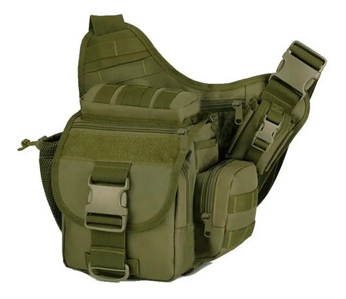 Mochila Tactica Militar Pechera Mariconera Pushpack Bolsa De Viaje Cangurera Cruzada Molle