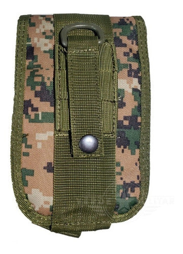 Funda Cartera Militar Porta Celular Bolsa Táctica A La Cintura Molle Úsala En Cinturón Mochila Chaleco Piernera Accesori