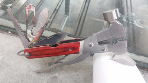 Multi Herramientas Navaja Multiusos Martillo Hacha Pinzas Para Trabajo Moto Bici Hogar Eme