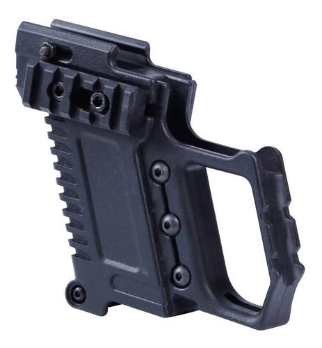 Empuñadura Portacargador Riel Montura Arma Pistola Glock