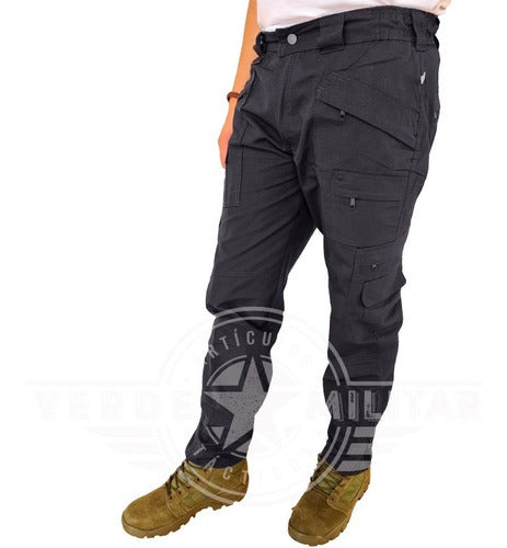 Pantalon De Bolsas Tactico Comando Ripstop