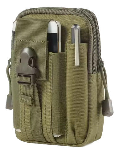 Funda Táctica Molle Úsala En Piernera Mochila Cinturón Chaleco Porta Cartera Audífonos Llaves Celular iPhone Samsung