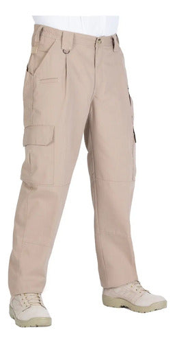 Pantalón Táctico De Vestir Ripstop Antirrasgo Bolsas D Cargo