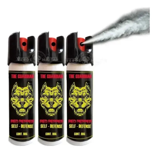 3 Pz Gas Pimienta Lacrimógeno Defensa Personal De Bolsillo