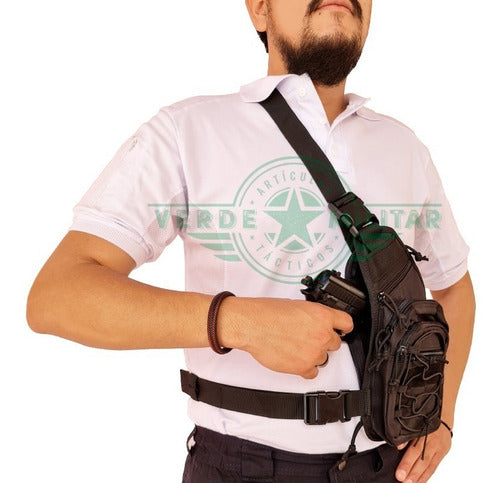 Mochila Tactica Cruzada Mariconera Pechera Bolsa Oculta Arma