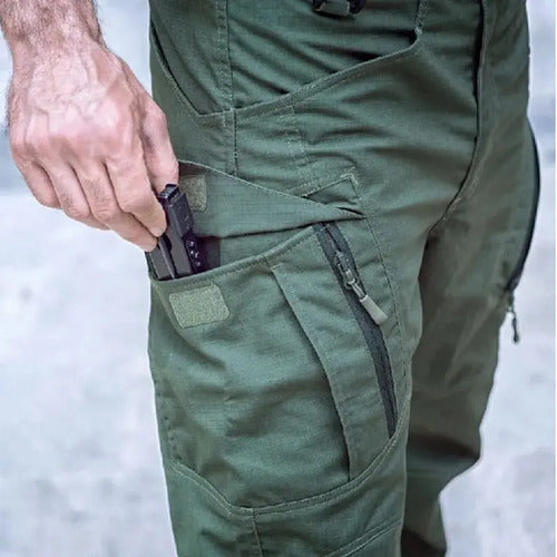 Pantalon De Bolsas De Cargo Tela Ripstop Antirrasgadura