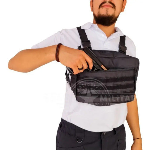 Mochila Táctica Militar Pechera Cruzada De Hombro Bolsa De Viaje Deportiva Trabajo Camping