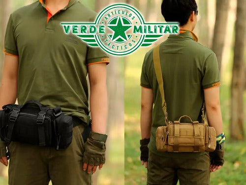 Mochila Táctica Militar Multiformas Maletín Cangurera Bolsa Pouch Molle Cartera De Viaje E