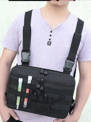 Mochila Táctica Militar Pechera Cruzada De Hombro Bolsa De Viaje Deportiva Trabajo Camping