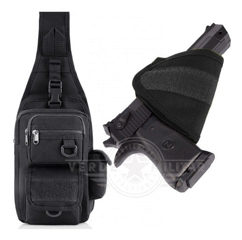 Mochila Pechera Mariconera Maletín Lonchera Bolsa Táctica Cruzada Molle Multiformas De Viaje Trabajo Porta Arma Cartera