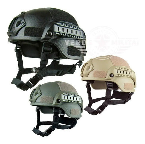 Casco Militar Táctico Policia Gotcha Paintball Airsoft Moto