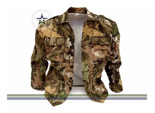 Camisa Camisola Camuflaje Uniforme Militar Gotcha Caza Pesca