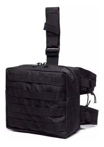 Mochila Piernera Trabajo Molle Porta Cargador Oculto Caza