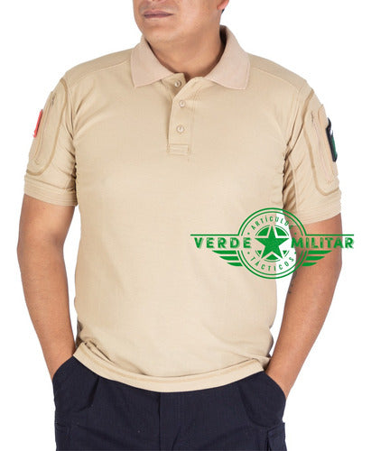 Playera Tactica Polo Camisa Combate Sport Fit  Porta Parches