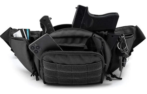 Cangurera Tactica Militar Viaje Excursión Correr Cartera Run Bici Moto Campamento Excursio
