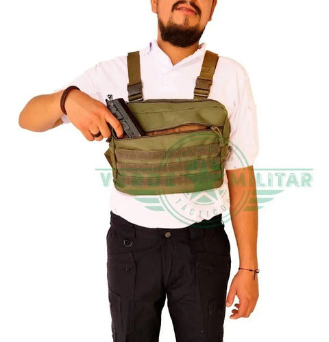Mochila Táctica Militar Pechera Cruzada De Hombro Bolsa De Viaje Deportiva Trabajo Camping